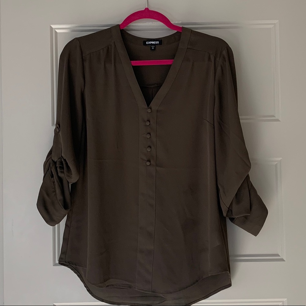 Olive green EXPRESS blouse
